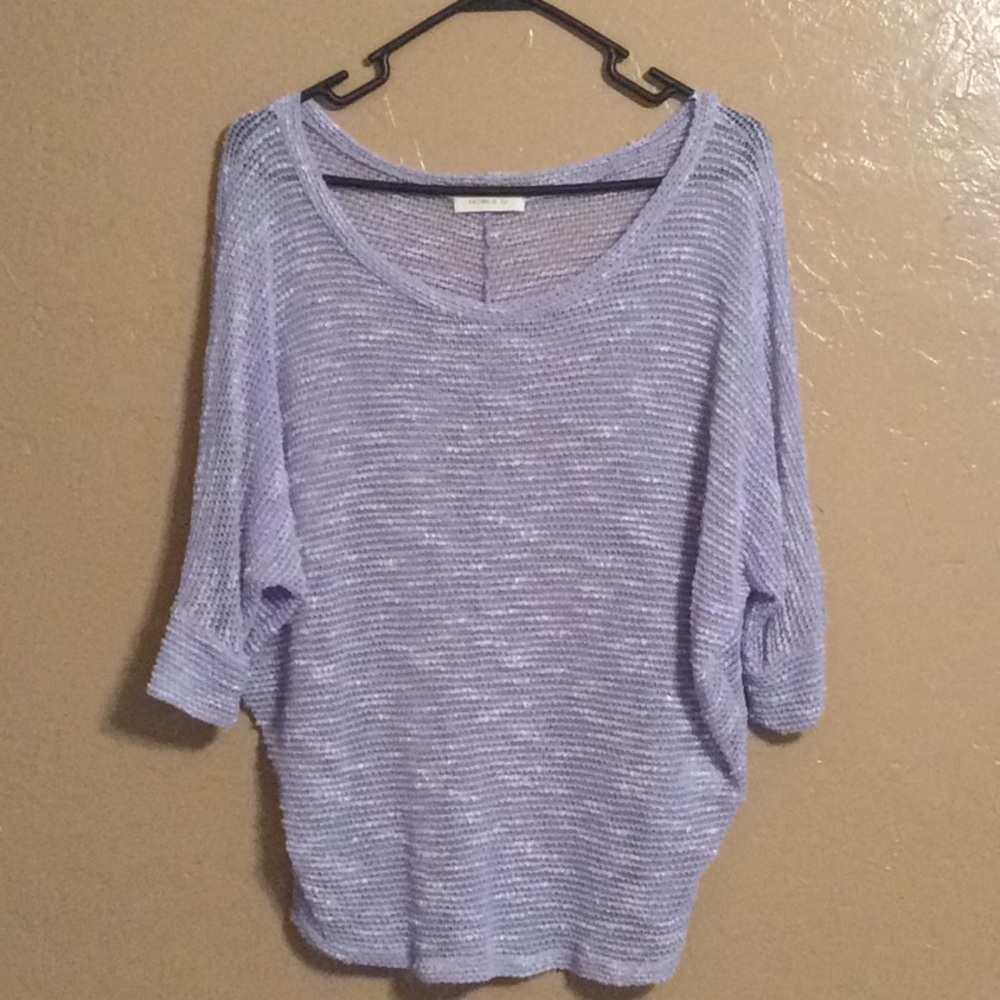 Lilac see through top